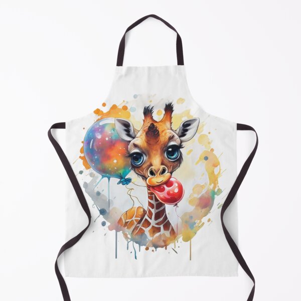 Item preview, Adorable Giraffe and Balloons - Funny Gifts For Children designed and sold by AniArtPL.