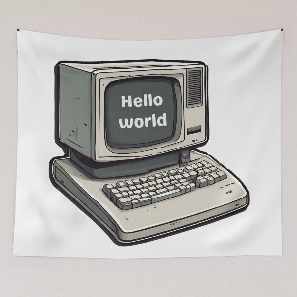 Item preview, Hello world  designed and sold by SmSm Main Street.