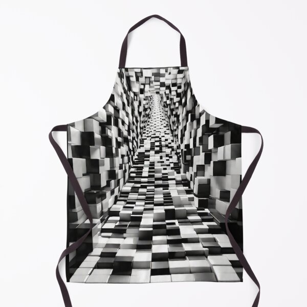 Item preview, 3d cubes composition way to infinity black and white retro urban style designed and sold by Carlos Gudino.
