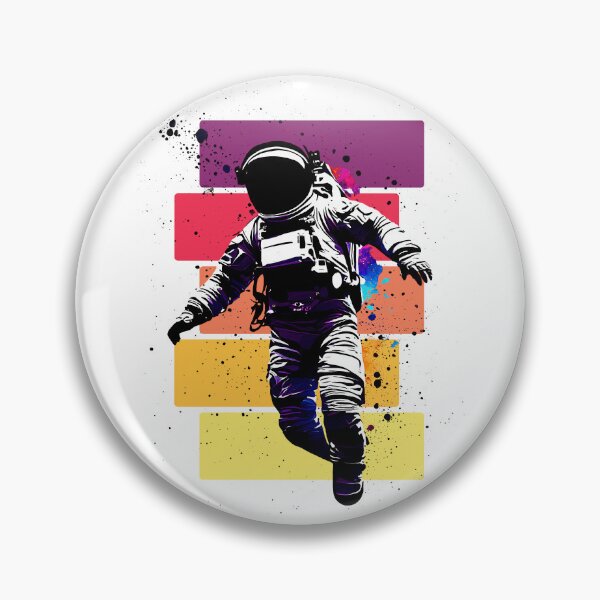 Item preview, Cosmic Freedom: Retro Illustration of the Floating Astronaut designed and sold by BubblyDelight.