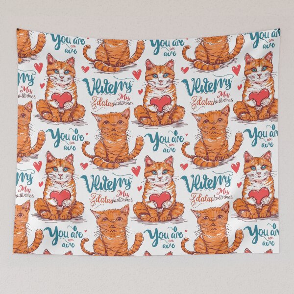 Item preview, You are My (Cat) Valentines No.3 designed and sold by Ryslissa.