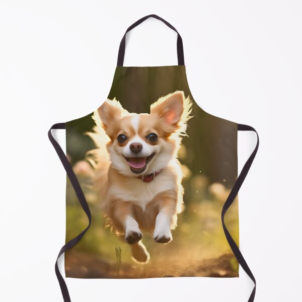 Item preview, Cute chihuahua dog breed running in nature photography designed and sold by NBSStore.