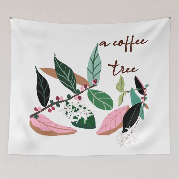 Item preview, a coffee  tree, hand drawing designed and sold by zzzozzo.