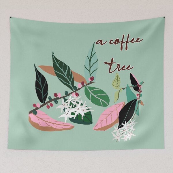 Item preview, a coffee  tree, hand drawing designed and sold by zzzozzo.