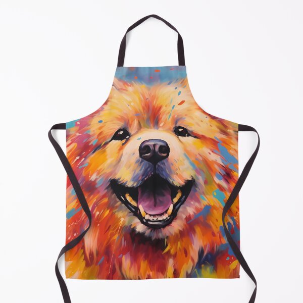 Item preview, Cute chow chow dog breed colorful abstract painting artwork designed and sold by NBSStore.