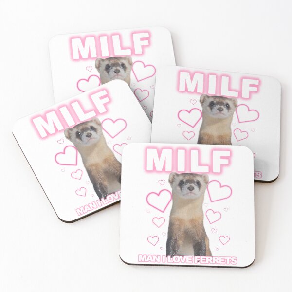 Item preview, MILF: Man I Love Ferrets (for light backgrounds) designed and sold by kaleidoscopist.