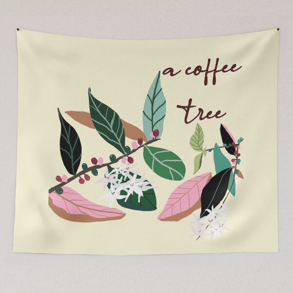 Item preview, a coffee  tree, hand drawing designed and sold by zzzozzo.