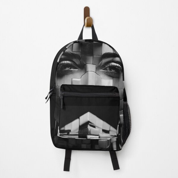 Item preview, 3d female face made with cubes black and white street style designed and sold by Carlos Gudino.