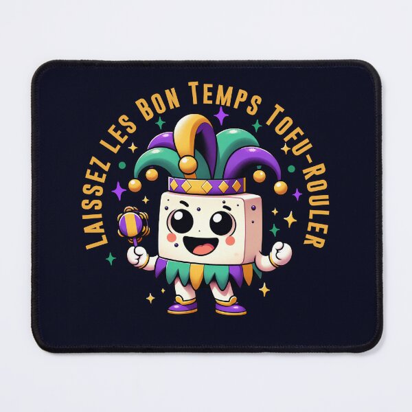 Item preview, Vegan Mardi Gras Fiesta, Laissez les Bon Temps Tofu-Rouler Fun designed and sold by GreenSlate.