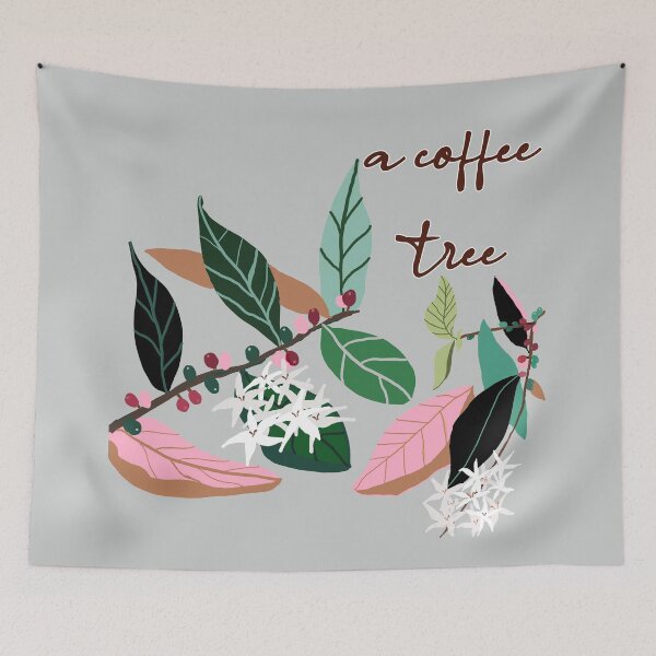 Item preview, a coffee  tree, hand drawing designed and sold by zzzozzo.