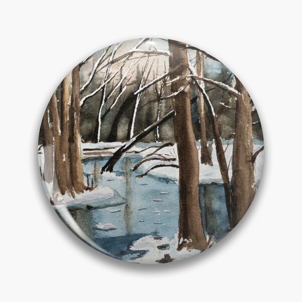 Item preview, Winter Memories #2 Watercolour Painting designed and sold by Monika's Painting.