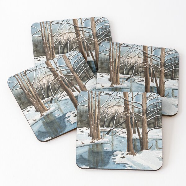 Item preview, Winter Memories #2 Watercolour Painting designed and sold by Monika's Painting.