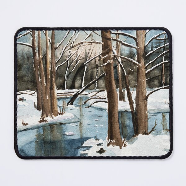 Item preview, Winter Memories #2 Watercolour Painting designed and sold by Monika's Painting.