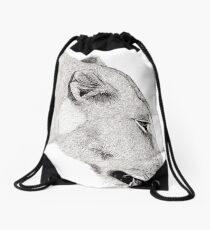 Lioness Drawstring Bag