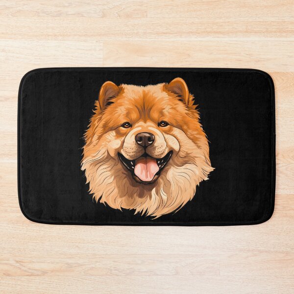 Item preview, Cute chow chow fluffy large dog breed head illustration designed and sold by NBSStore.