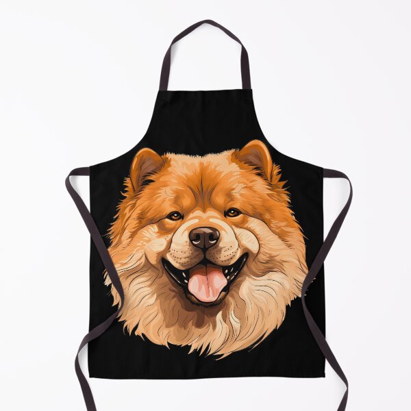 Item preview, Cute chow chow fluffy large dog breed head illustration designed and sold by NBSStore.