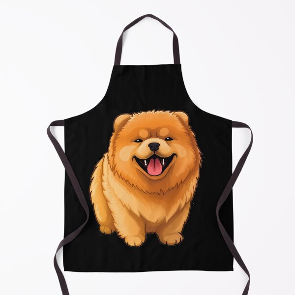 Item preview, Cute chow chow fluffy large dog breed head illustration designed and sold by NBSStore.