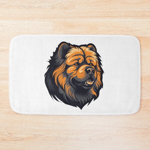 Item preview, Cute chow chow fluffy large dog breed head illustration designed and sold by NBSStore.