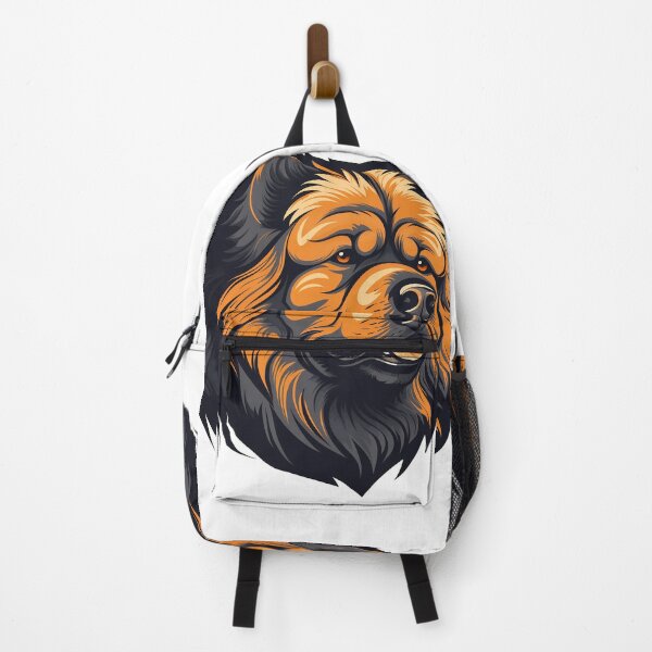 Item preview, Cute chow chow fluffy large dog breed head illustration designed and sold by NBSStore.