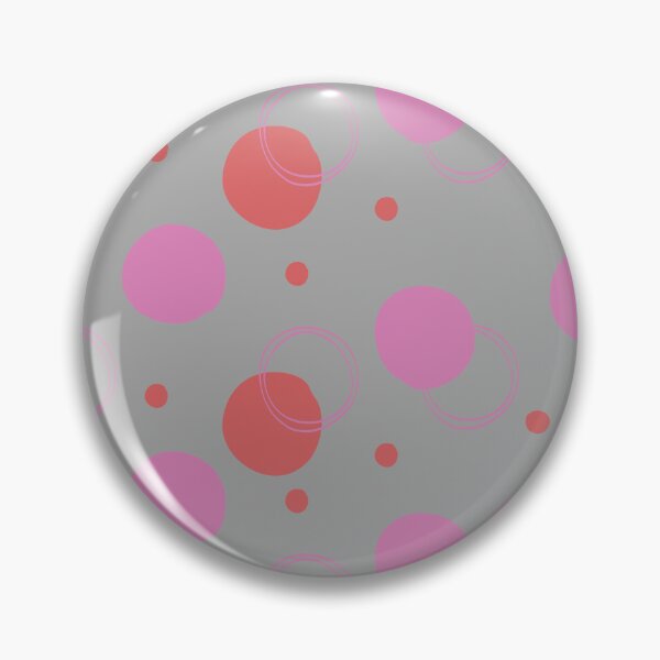 Item preview, Pink circle pattern on gray background designed and sold by Mini-Anni.