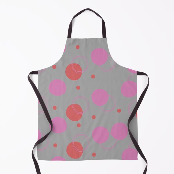 Item preview, Pink circle pattern on gray background designed and sold by Mini-Anni.