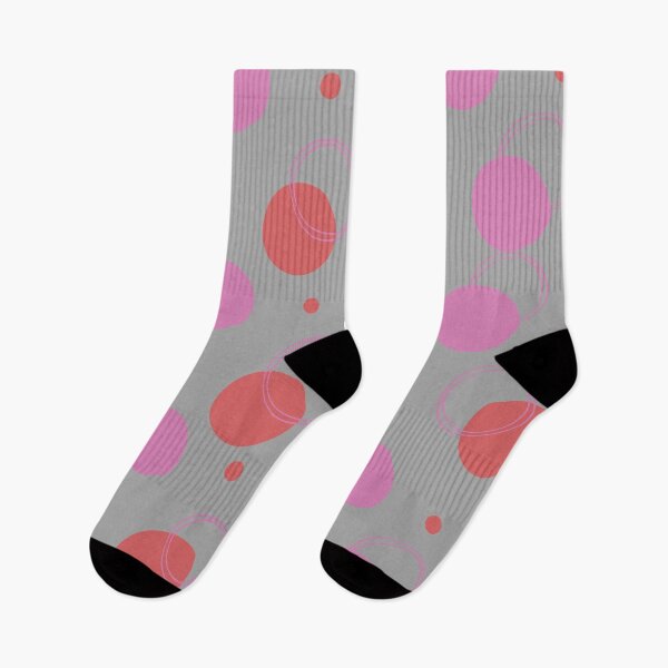Item preview, Pink circle pattern on gray background designed and sold by Mini-Anni.