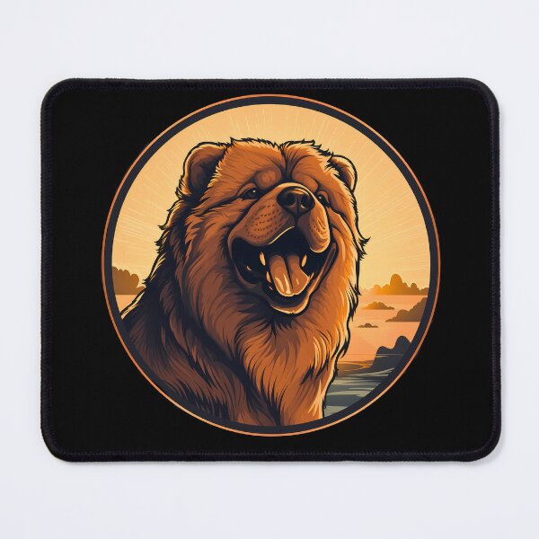 Item preview, Cute chow chow fluffy large dog breed illustration designed and sold by NBSStore.