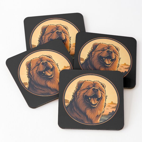 Item preview, Cute chow chow fluffy large dog breed illustration designed and sold by NBSStore.