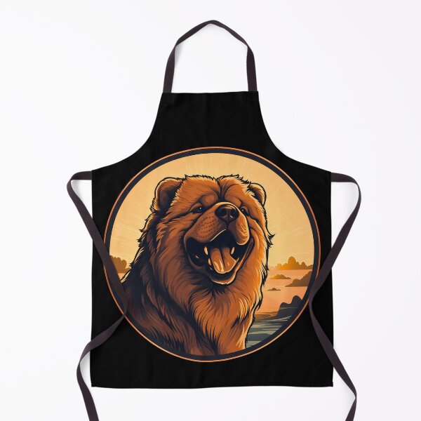 Item preview, Cute chow chow fluffy large dog breed illustration designed and sold by NBSStore.