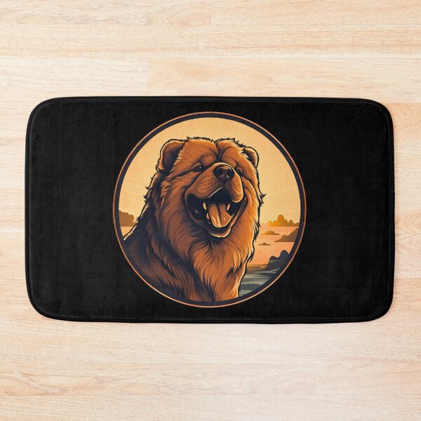 Item preview, Cute chow chow fluffy large dog breed illustration designed and sold by NBSStore.