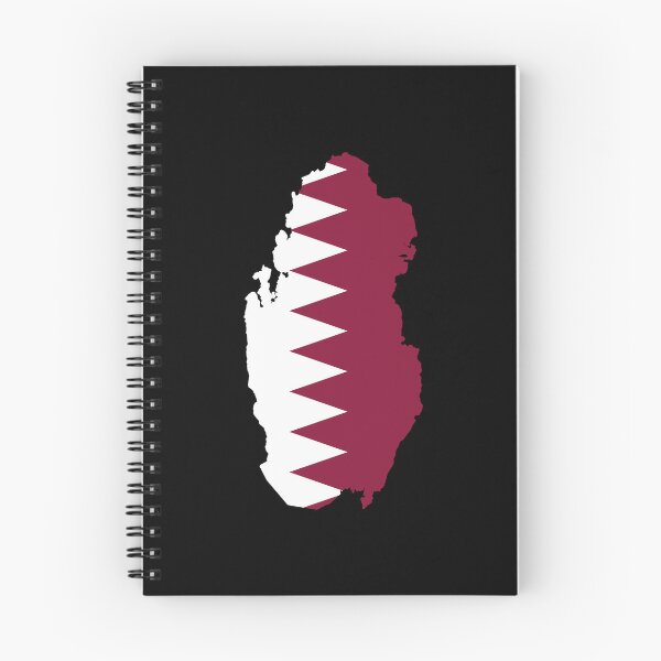 Item preview, Flag Map of Qatar designed and sold by feether-store.