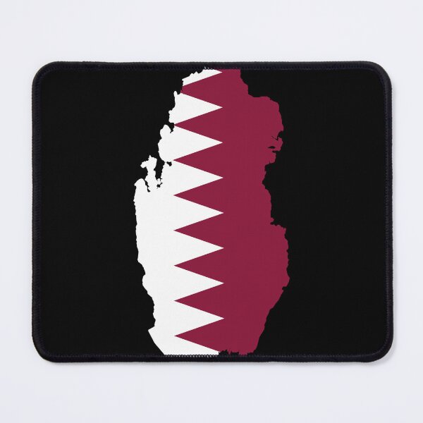 Item preview, Flag Map of Qatar designed and sold by feether-store.
