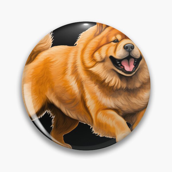 Item preview, Cute chow chow fluffy large dog breed illustration designed and sold by NBSStore.