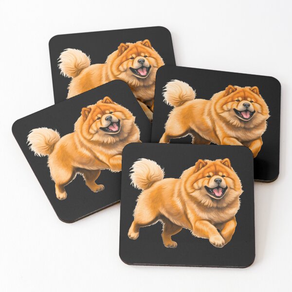 Item preview, Cute chow chow fluffy large dog breed illustration designed and sold by NBSStore.