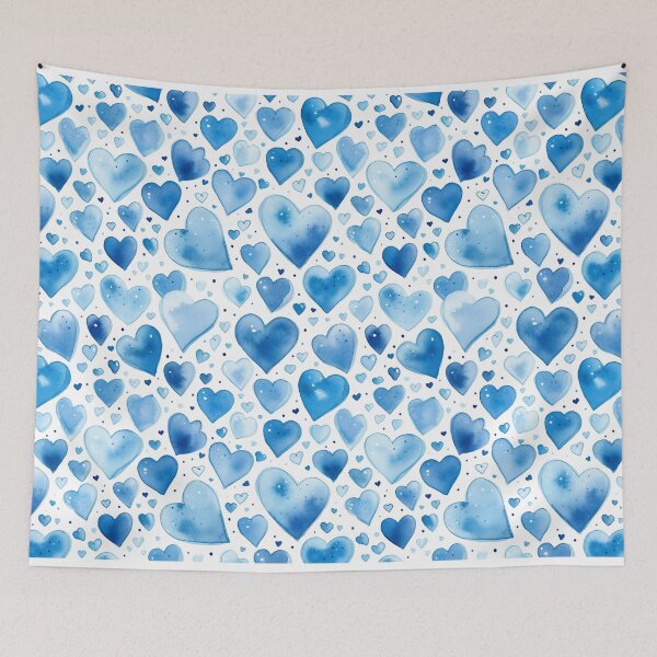 Item preview, Valentine's Day Heart Watercolor Pattern designed and sold by graphicmeyou.