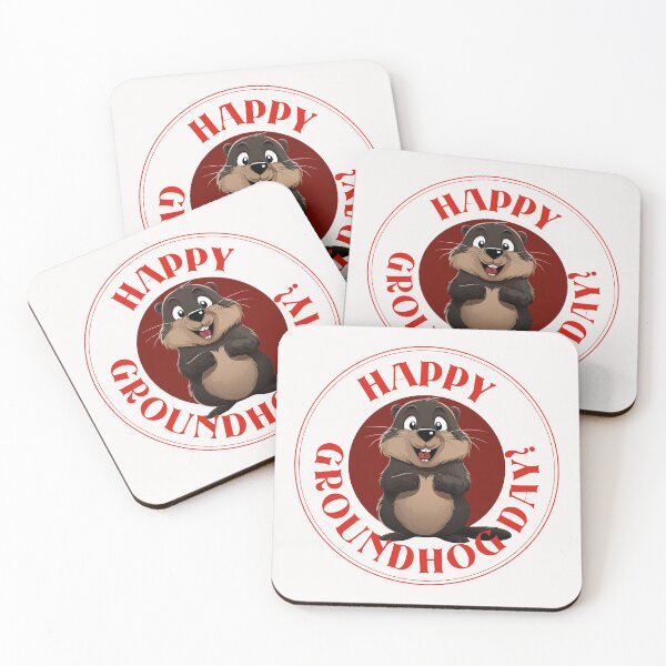 Item preview, Punxsutawney Phil Happy Groundhog Day Roundel designed and sold by ZeptepiTrends.