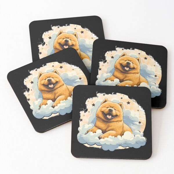 Item preview, Cute chow chow fluffy dog breed puppy illustration designed and sold by NBSStore.