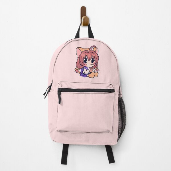 Item preview, I draw pink pastel puchiko eating bread / di gi charat designed and sold by RansRoom.