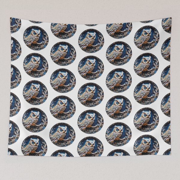 Item preview, Owl in dark night designed and sold by BotunPeony.