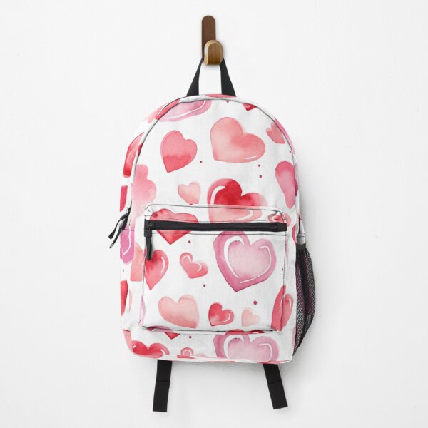 Item preview, Valentine's Day Red Heart Watercolor Pattern designed and sold by graphicmeyou.