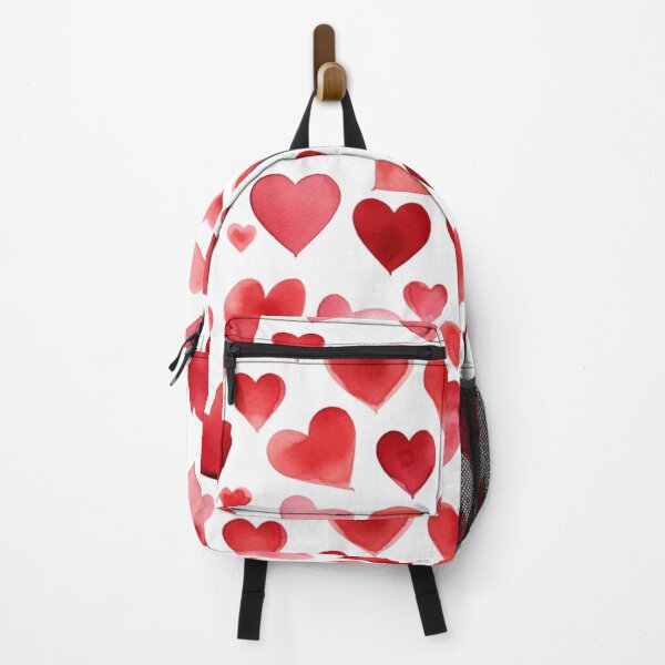 Item preview, Valentine's Day Red Heart Watercolor Pattern designed and sold by graphicmeyou.