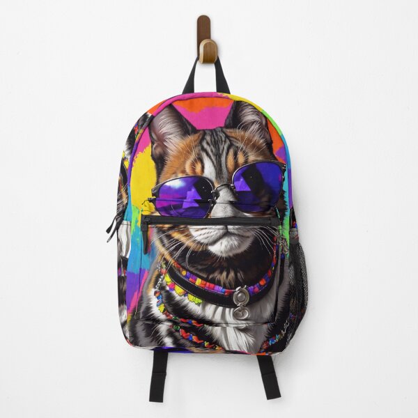 Item preview, Hippy cat wearing sunglasses designed and sold by M-Y-A-R-T-.