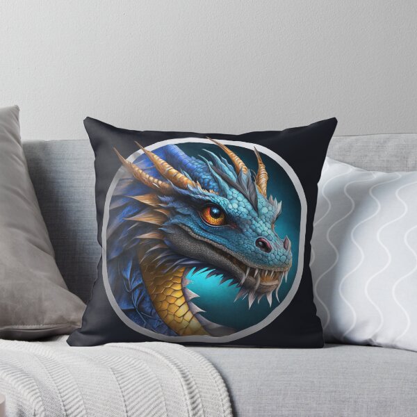 Item preview, Blue Elderly Dragon In Frame designed and sold by Lelijo.