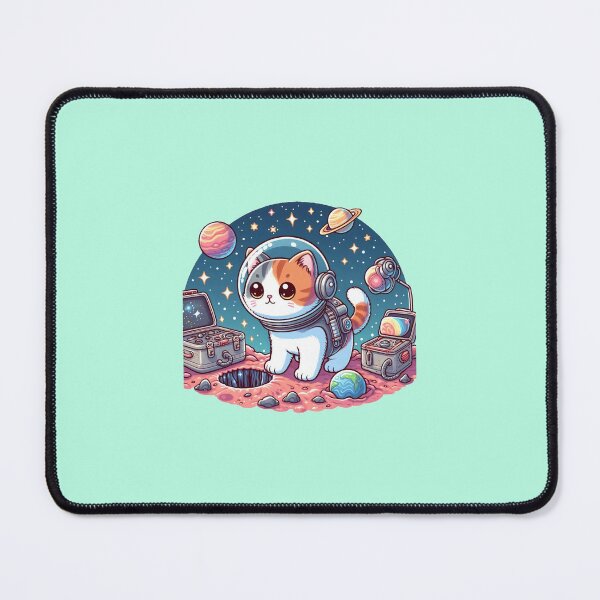 Item preview, Cute cat wearing astronaut helmets exploring the galaxy designed and sold by -Niya-.