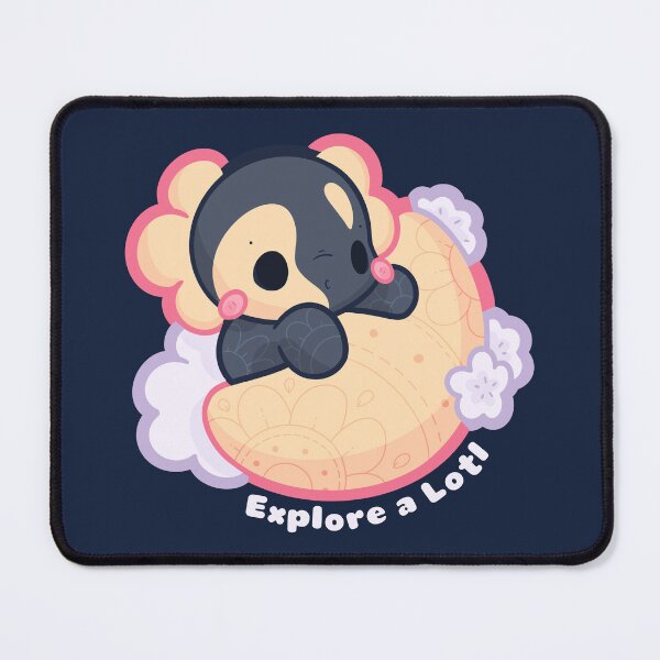 Item preview, Explore a Lotl | Cosmic Axolotl Illustration (Light Text Edition) designed and sold by evybenita.