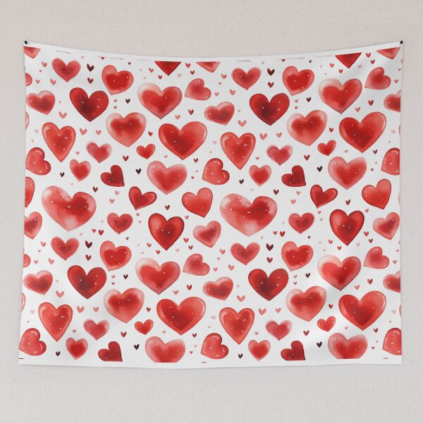 Item preview, Red Heart Watercolor Valentine's Day designed and sold by graphicmeyou.