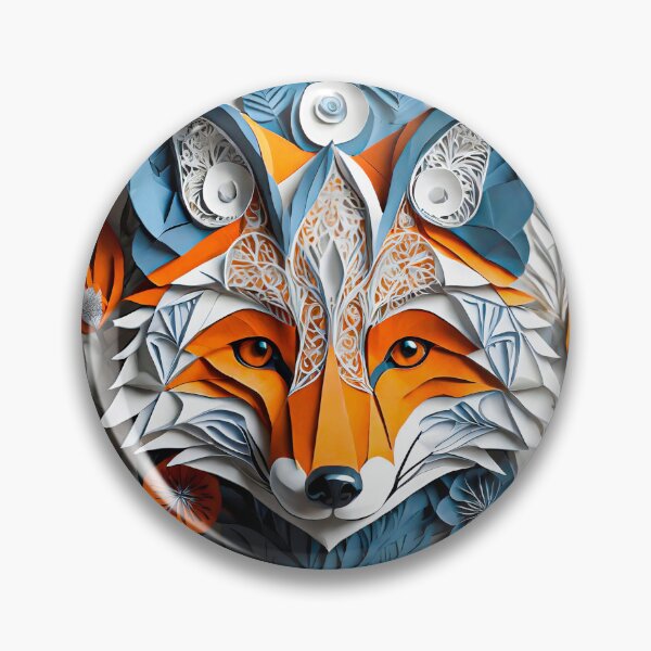 Item preview, Fox Face Paper cut designed and sold by creativekrish.