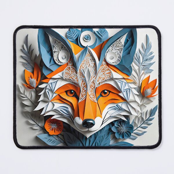 Item preview, Fox Face Paper cut designed and sold by creativekrish.