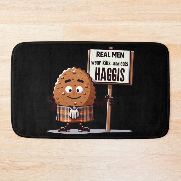 Item preview, Kilt-Wearing Haggis Tee - Funny Scottish Foodie Design Scottish Haggis Fun Gift designed and sold by MAPDDesigns.