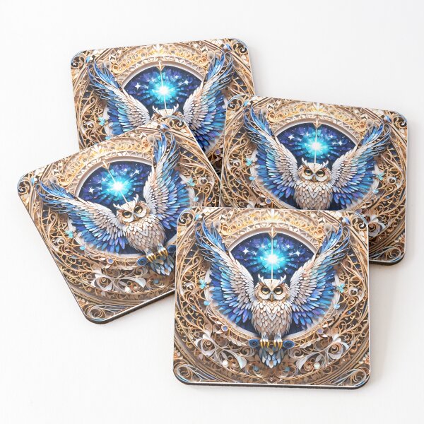 Item preview, Owl in dark night designed and sold by BotunPeony.